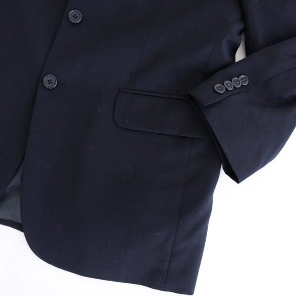 Statfford Navy/Black 100%  Wool Suit and Pant Set Size 32/30 Pant - Picture 16 of 16